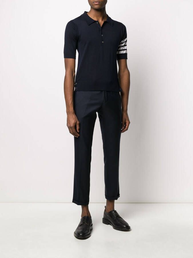 Thom Browne Twill broek Blauw