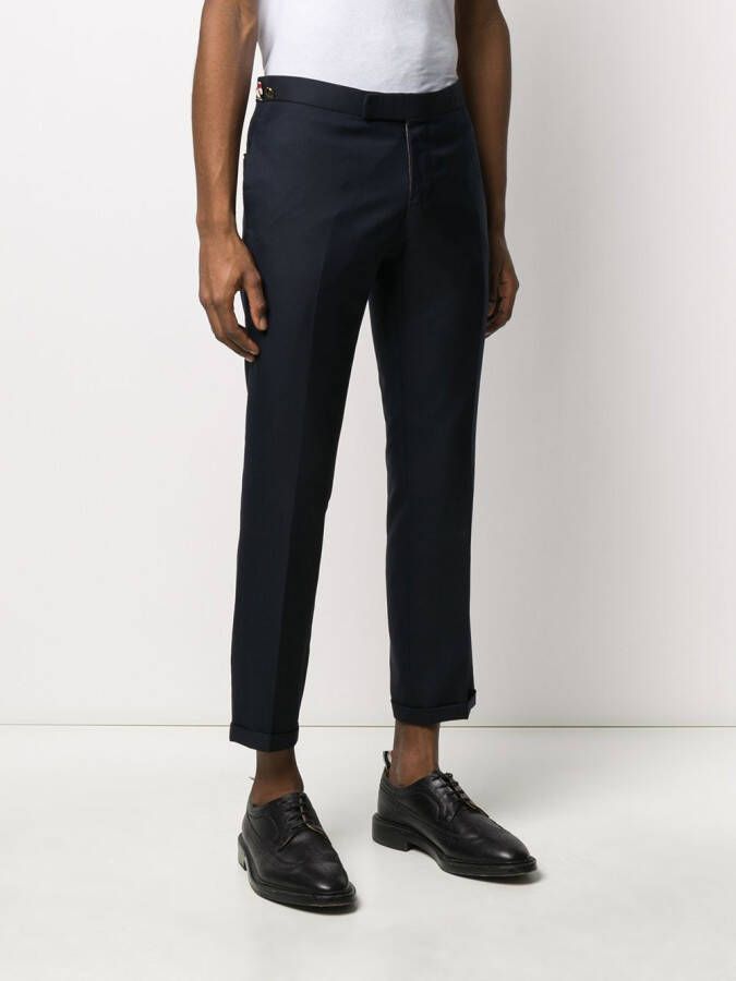 Thom Browne Twill broek Blauw