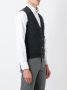 Thom Browne V-Neck Cardigan Vest In Cashmere Grijs - Thumbnail 3