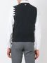 Thom Browne V-Neck Cardigan Vest In Cashmere Grijs - Thumbnail 4