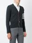 Thom Browne V-Neck Cardigan With 4-Bar Stripe In Dark Grey Cashmere Grijs - Thumbnail 3
