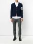 Thom Browne V-Neck Cardigan With 4-Bar Stripe In Navy Cashmere Blauw - Thumbnail 2