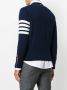Thom Browne V-Neck Cardigan With 4-Bar Stripe In Navy Cashmere Blauw - Thumbnail 4