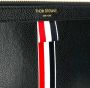 Thom Browne Vertical Intarsia Stripe Leather Medium Docu t Holder Zwart - Thumbnail 4