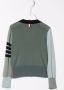 Thom Browne Kids Vest met colourblocking Groen - Thumbnail 2