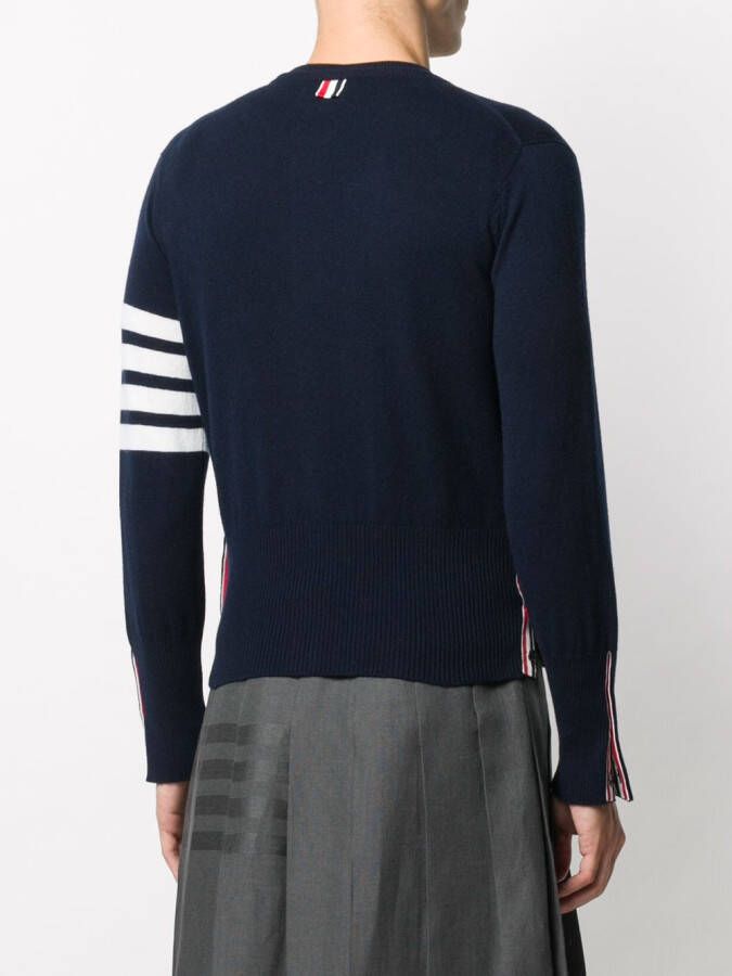 Thom Browne Vest met ronde hals Blauw