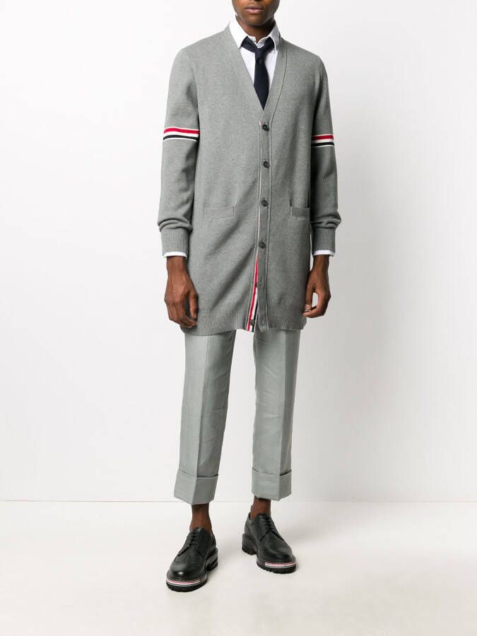 Thom Browne Vest met stiksels Grijs