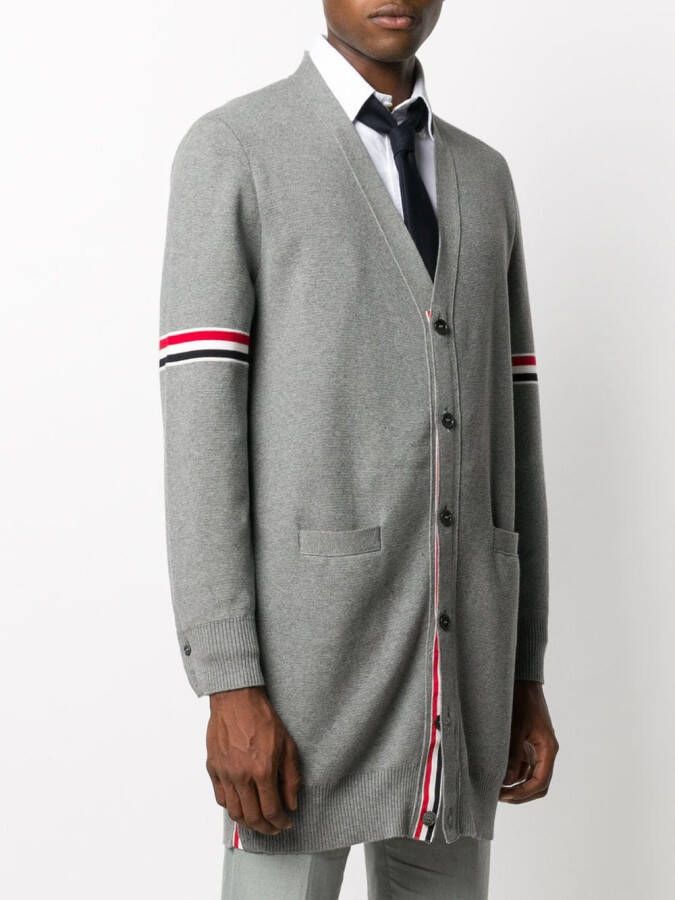 Thom Browne Vest met stiksels Grijs