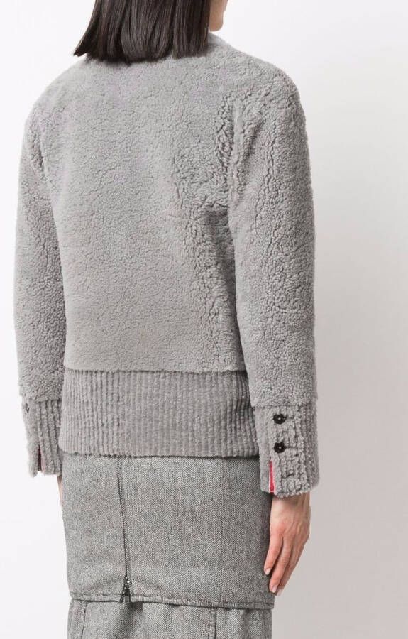 Thom Browne Vestjack met V-hals Grijs