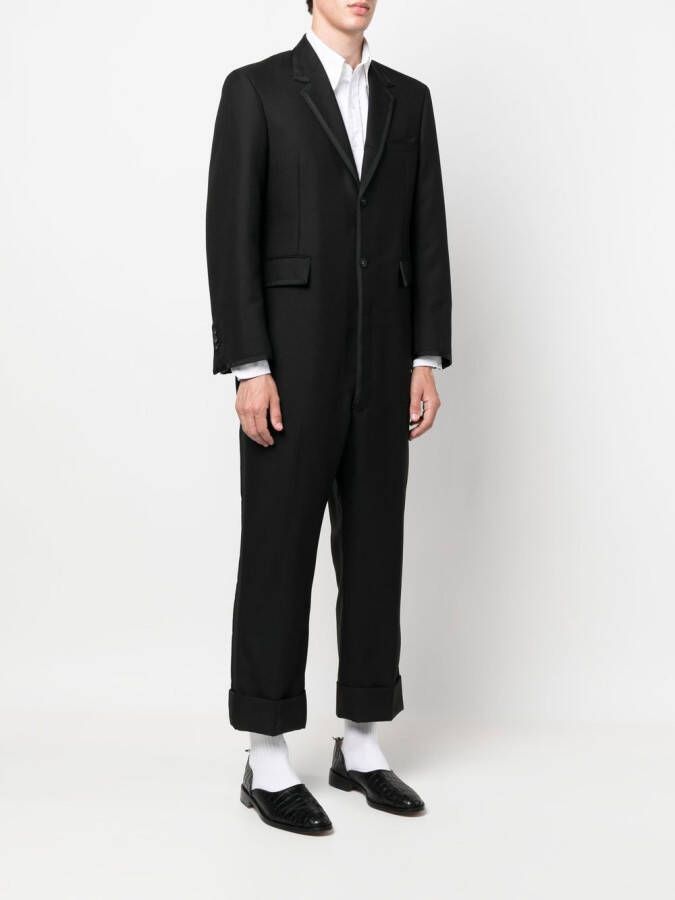 Thom Browne Wollen jumpsuit Zwart