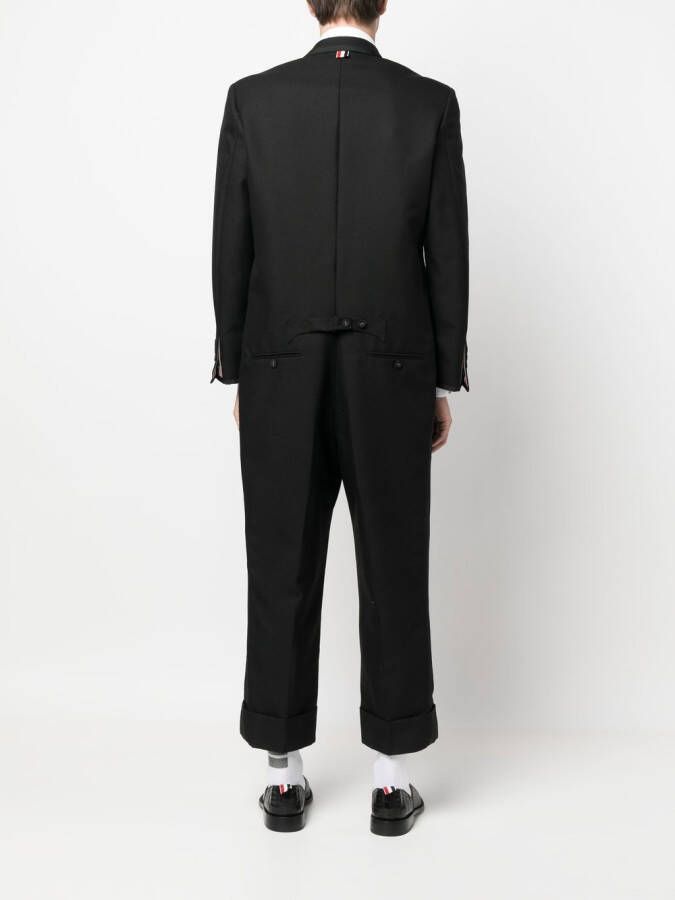 Thom Browne Wollen jumpsuit Zwart