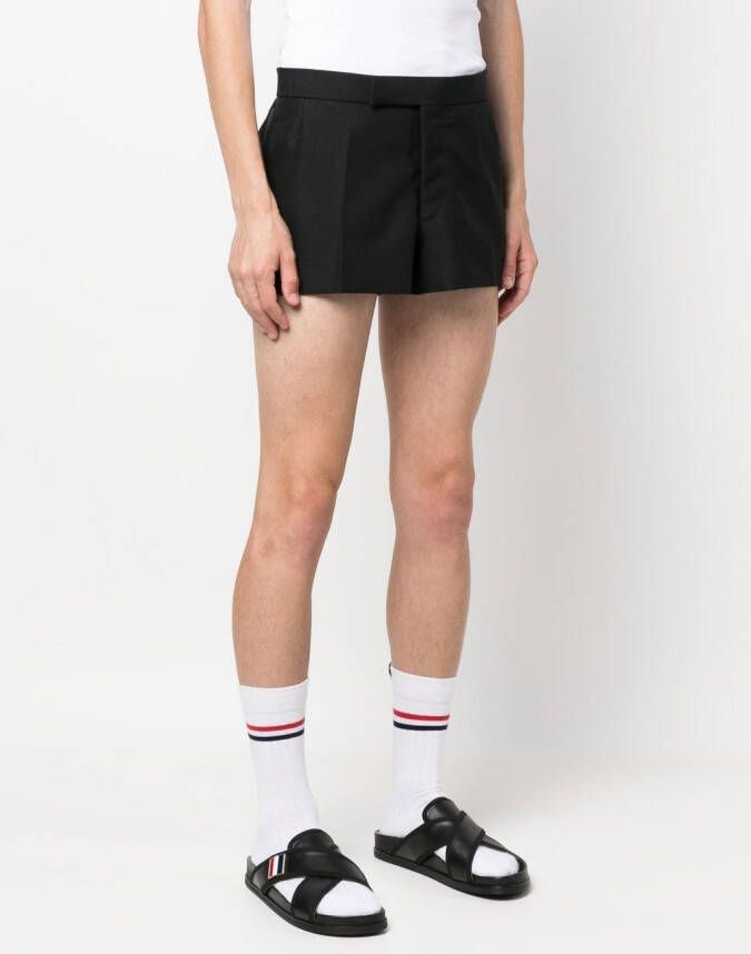 Thom Browne Wollen shorts Zwart