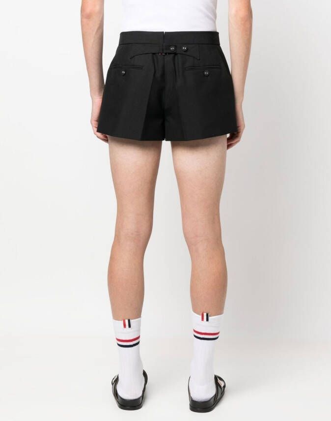 Thom Browne Wollen shorts Zwart