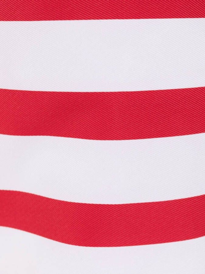 Thom Browne Zwembroek met 4 strepen Rood