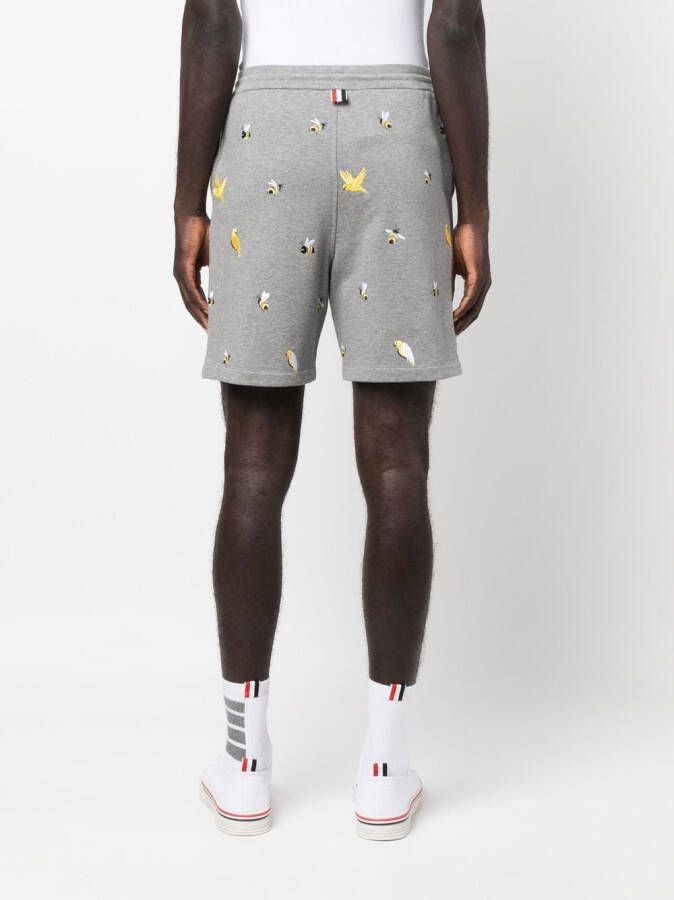 Thom Browne Zwembroek met print Grijs