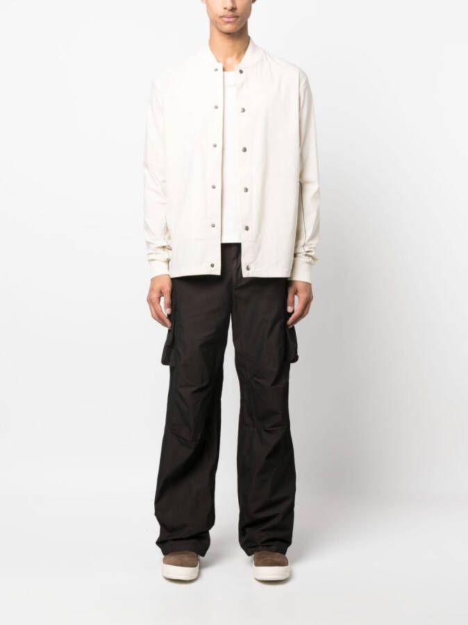 Thom Krom Bomberjack met decoratieve stiksels Beige