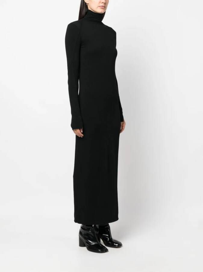Thom Krom Maxi-jurk met col Zwart
