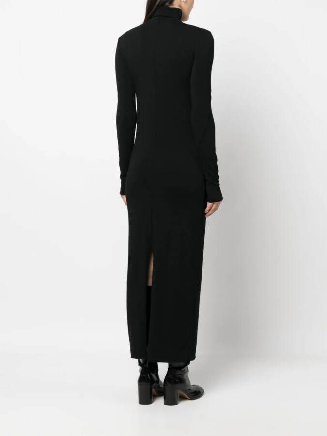 Thom Krom Maxi-jurk met col Zwart