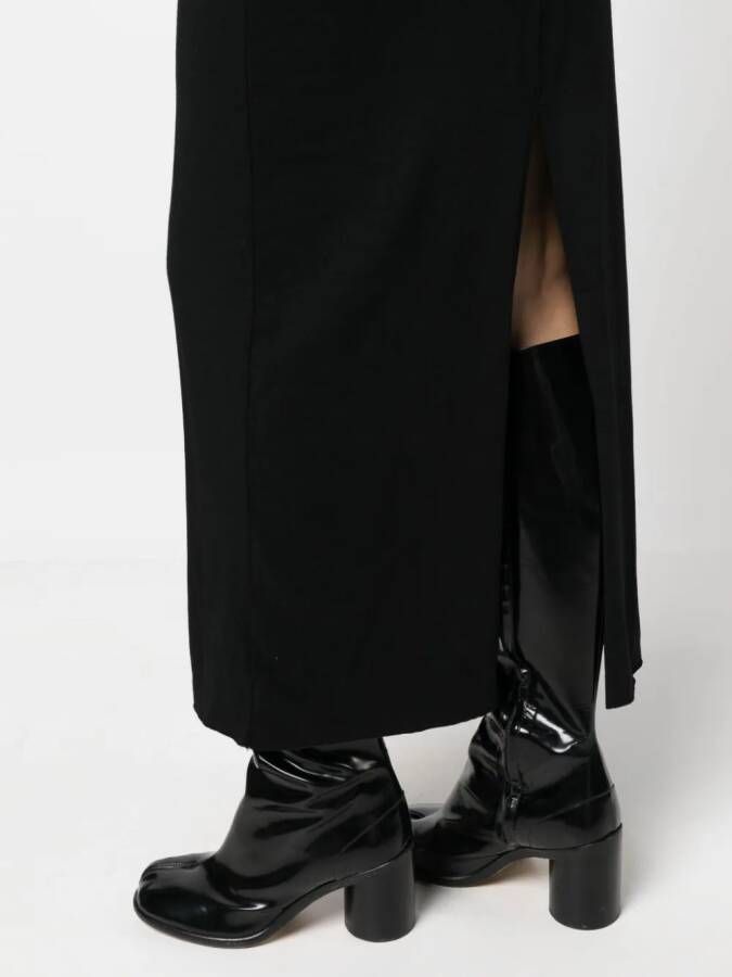 Thom Krom Maxi-jurk met col Zwart