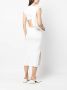 Thom Krom Midi-jurk met open rug Wit - Thumbnail 2