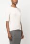 Thom Krom T-shirt met decoratief stiksel Beige - Thumbnail 3