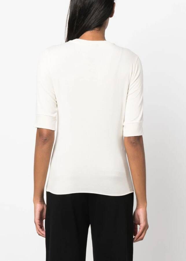 Thom Krom T-shirt met ronde hals Beige