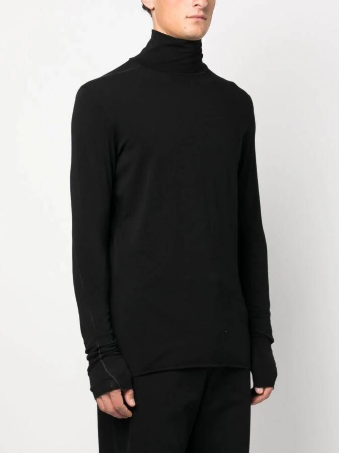 Thom Krom T-shirt met ronde hals Zwart
