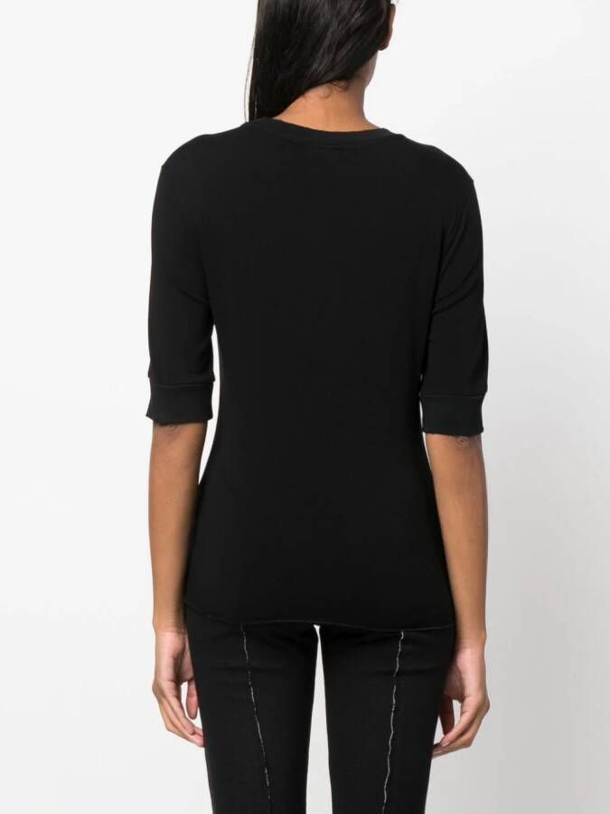 Thom Krom T-shirt met ronde hals Zwart