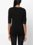 Thom Krom T-shirt met ronde hals Zwart - Thumbnail 4