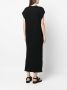 Thom Krom Midi-jurk met V-hals Zwart - Thumbnail 3