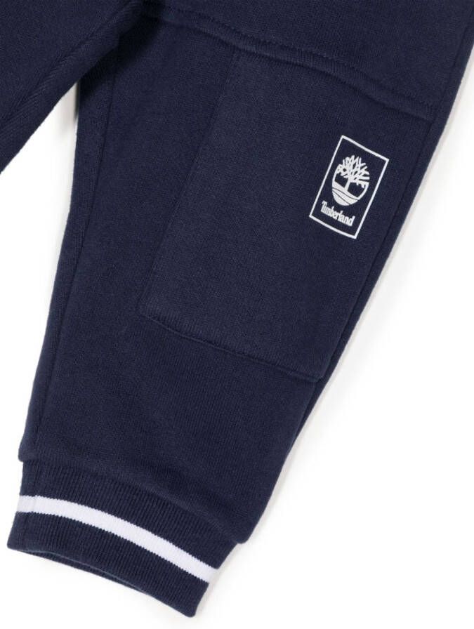 Timberland Kids Trainingsbroek met logoprint Blauw