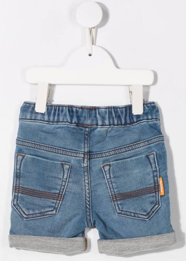 Timberland Kids Spijkershorts met patch Blauw