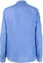 Tintoria Mattei Overhemd met bandkraag Blauw - Thumbnail 2