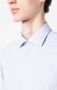 Tintoria Mattei Katoenen overhemd Blauw - Thumbnail 5