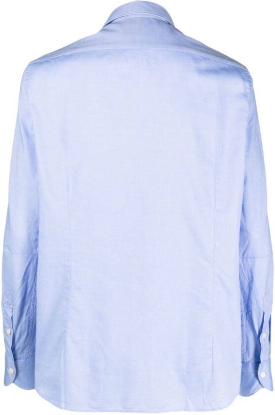 Tintoria Mattei Katoenen overhemd Blauw
