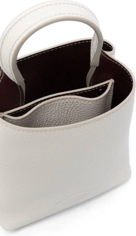 Tod's Bucket-tas met logo-reliëf Wit