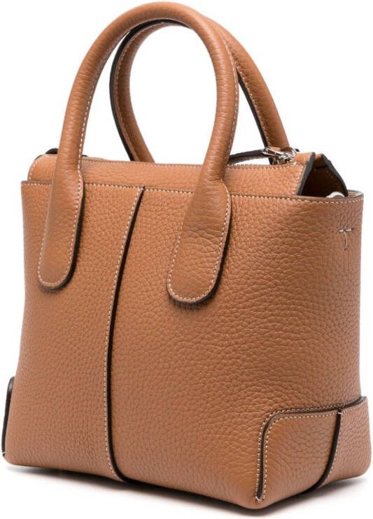 Tod's Di Bag leren shopper Bruin