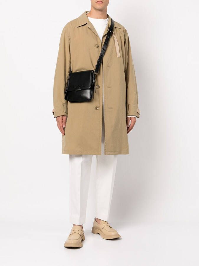 Tod's Leren messengertas Zwart