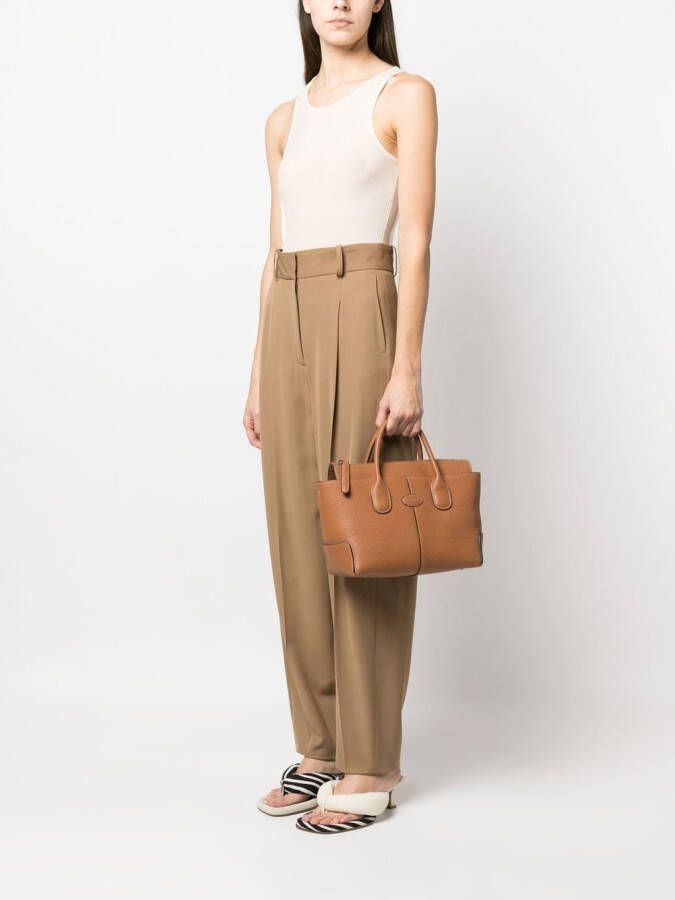 Tod's Leren shopper Bruin
