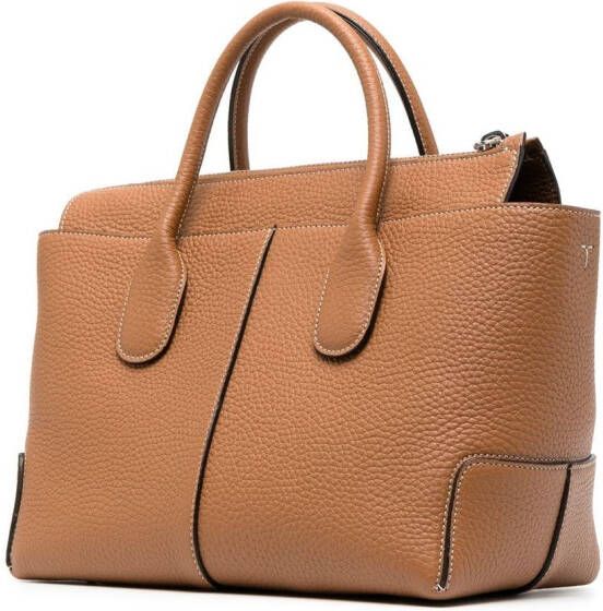 Tod's Leren shopper Bruin