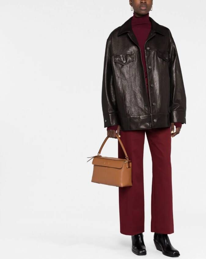 Tod's Leren shopper Bruin