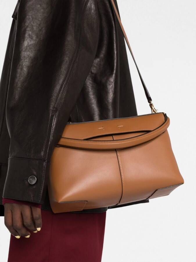 Tod's Leren shopper Bruin