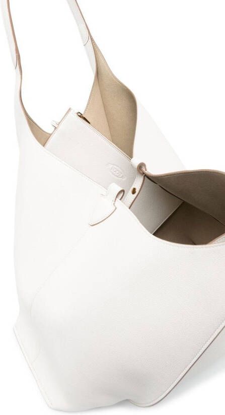 Tod's Leren shopper Wit