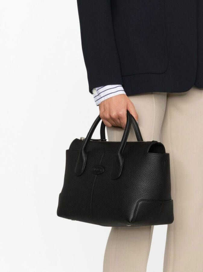 Tod's Leren shopper Zwart