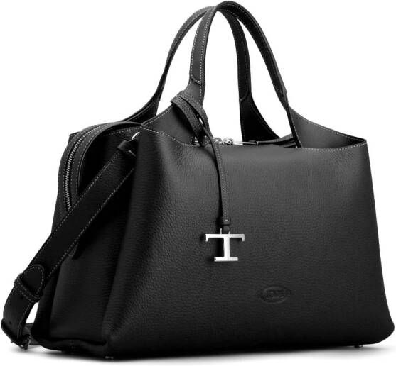 Tod's Schoudertas met logoprint Zwart