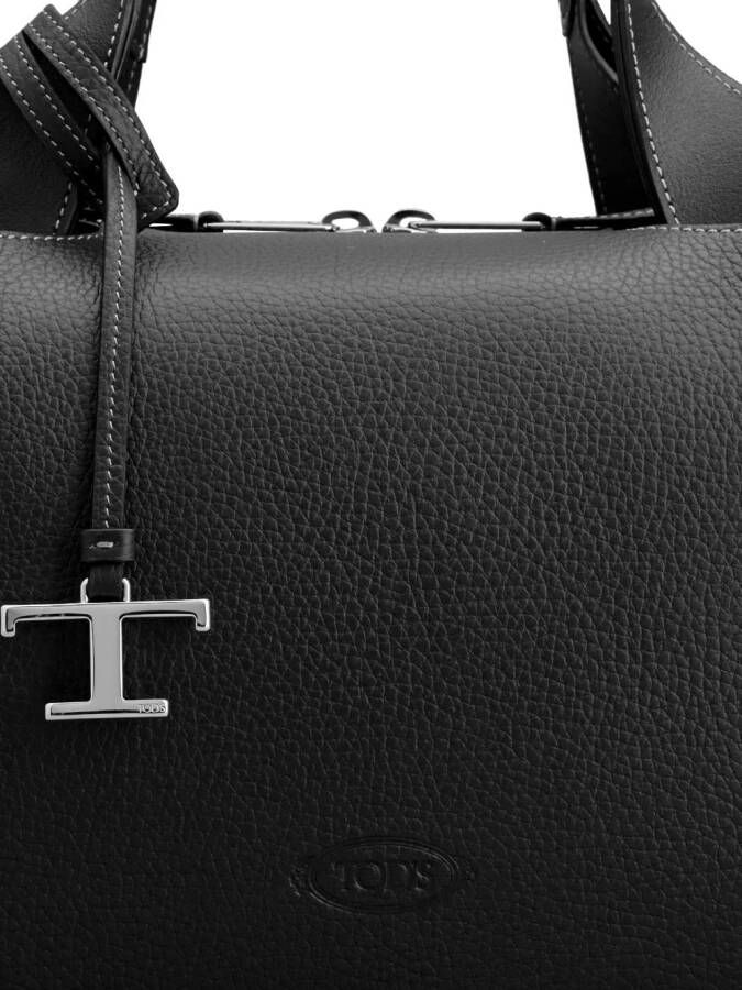 Tod's Schoudertas met logoprint Zwart