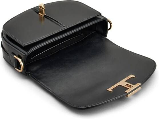 Tod's Crossbodytas met logoplakkaat Zwart
