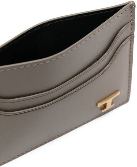 Tod's Pasjeshouder met logoplakkaat Grijs