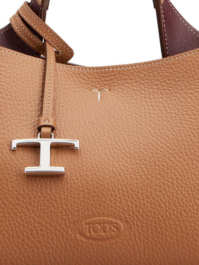 Tod's Shopper met logo Bruin