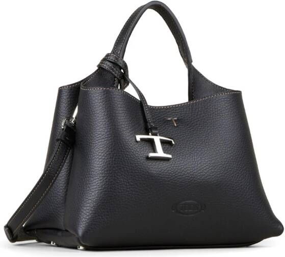 Tod's Shopper met logo Zwart